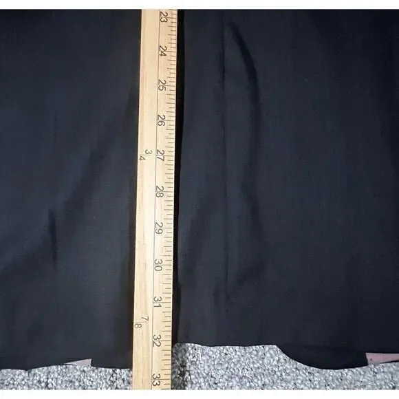 Hugo Boss Scorsese 42L Three Button Wool Suit 38 Pants Black‎ on Black Striped